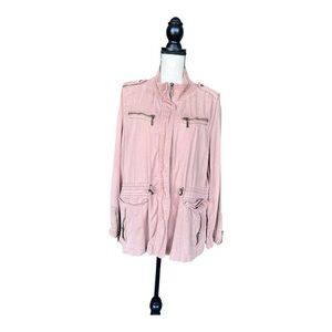 Max Jeans Light Pink Utility Jacket Size L